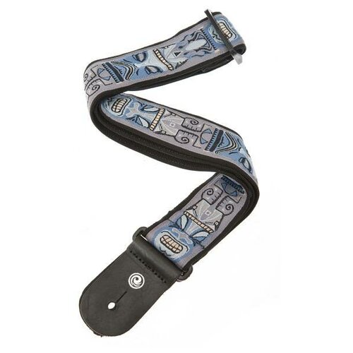 фото Planet waves 50a05 woven strap tiki тканый гитарный ремень, полинезийский рисунок tiki