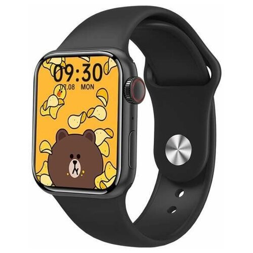 фото Smart watch умные смарт-часы smart watch m16 mini 38mm с полноразмерным экраном и активным колесиком (черный)