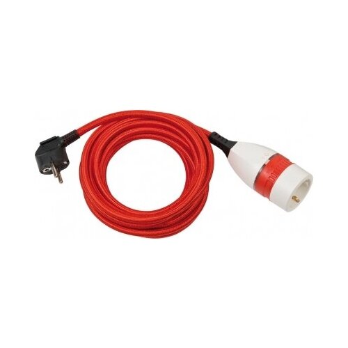 фото 1161830040 brennenstuhl удлинитель-переноска quality plastic extension cable,5м., 1 роз.,красный