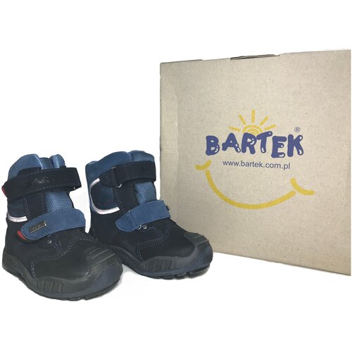 фото Осенние ботинки bartek для мальчиков 21 размер, сине-голубого цвета