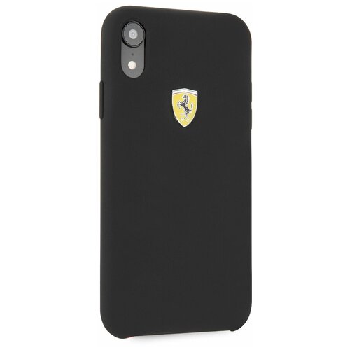 фото Чехол ferrari для iphone xr on- track sf silicone case hard black