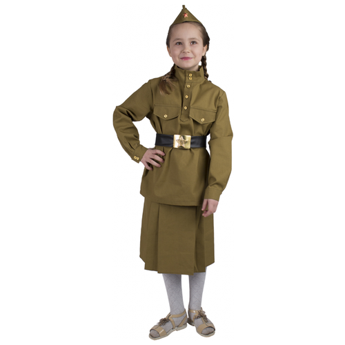 фото Костюм военный солдатка детский (саржа) вестифика