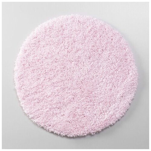 фото Коврик wasserkraft dill круглый 60 см barely pink