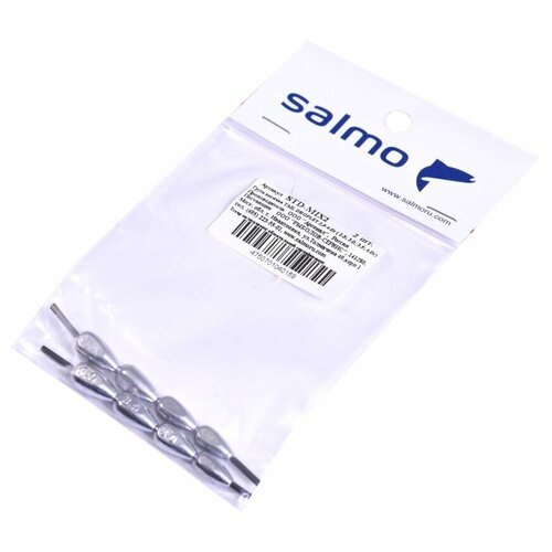 фото Груза косичка salmo "tail droplet mix2", 2 штуки, 2.5-4.0 г (2.5; 3.0; 3.5; 4.0 г)