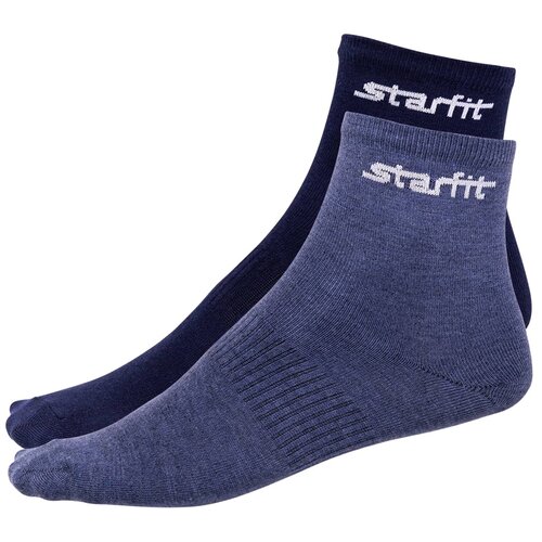 фото Носки starfit размер 35-38, темно-синий/синий меланж