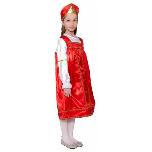 фото Карнавальный костюм народный атлас, на рост 122-134 см, 5-7 лет, бока 2629-бока