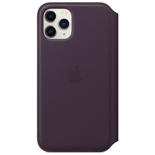 фото Чехол-флип apple leather folio для iphone 11 pro, черный