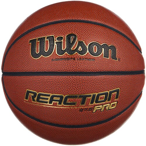 фото Баскетбольный мяч wilson reaction pro, р. 5 темно-коричневый