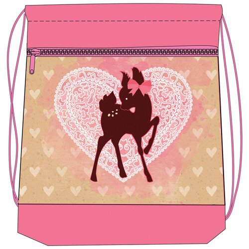 фото Belmil мешок-рюкзак для обуви little deer 336-91/524, розовый