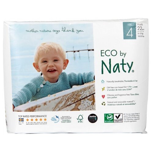 фото Naty трусики eco 4 (8-15 кг), 22 шт.