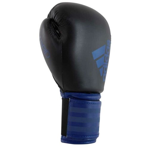 фото Боксерские перчатки adidas hybrid 100 черный/синий 12 oz
