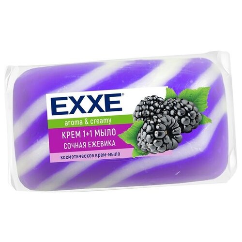 Фото - EXXE Крем-мыло кусковое Сочная ежевика, 80 г exxe бальзам для губ увлажняющий летний уход spf15 exxe 4 2 г