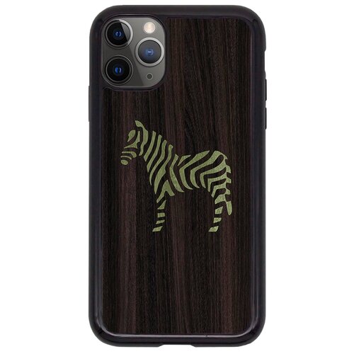 фото Чехол timber&cases для apple iphone 11 pro, tpu, wild collection - зебра (эвкалипт - зеленый кото) timber & cases