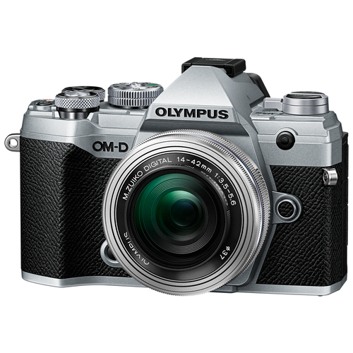 фото Фотоаппарат olympus om-d e-m5 mark iii kit серебристый m.zuiko digital 14‑42mm f3.5‑5.6 ii r