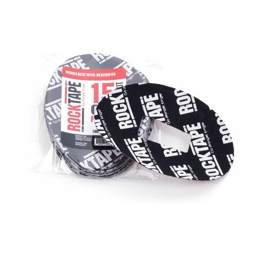 фото Патчи rocktape для крепления глюкометра, rock black