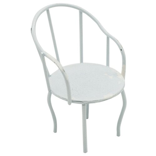 фото Kb2555a металлический мини стул, белый 4*3*6,5см астра astra & craft