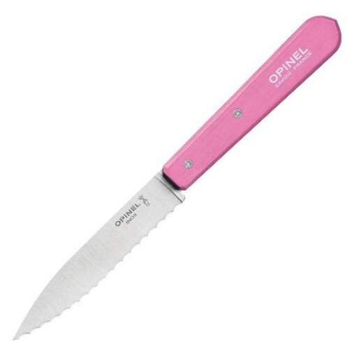 фото Нож столовый opinel №113, деревянная рукоять, блистер, нержавеющая сталь, розовый 002036