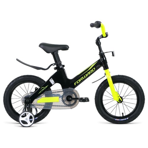 фото Велосипед forward cosmo 12 (12" 1 ск 2020-2021, черный/зеленый, 1bkw1k7a1005