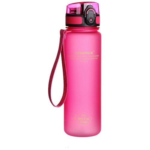 фото Бутылка для воды (3026) colorful frosted 500 мл - розовый uzspace