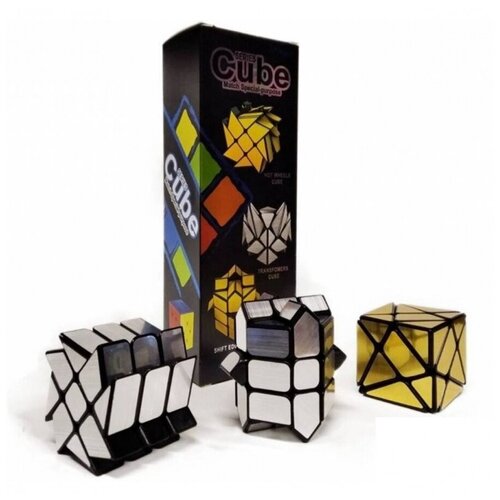 фото Набор зеркальных головоломок cube (в коробке 3 шт) fanxin