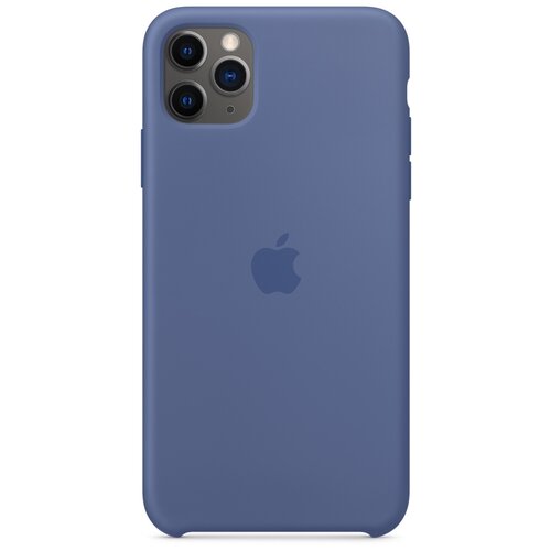 фото Чехол-накладка apple силиконовый для iphone 11 pro max синий лён