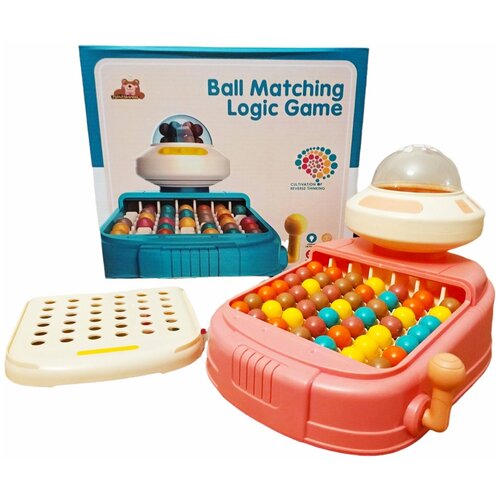 фото Развивающая игрушка / логическая игра с шариками logic ball розовая / настольная логическая игра магические шарики / монтессори игра / логические игры toys