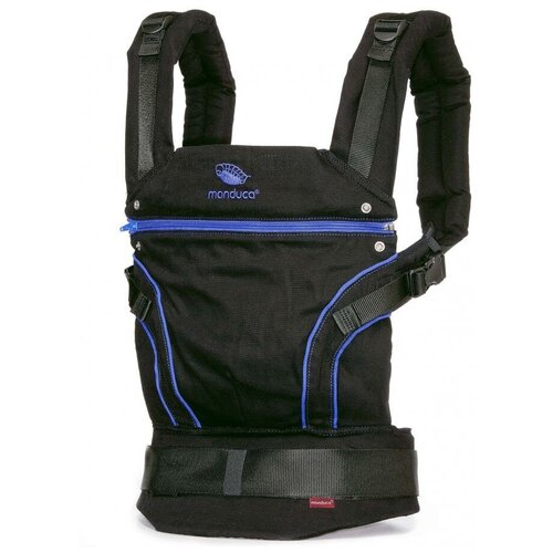 фото Manduca слинг-рюкзак black line в комплекте с накладками на лямки «синий» new
