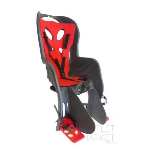 фото Детское кресло nfun curioso deluxe на подседел штырь темно-серое с красой вставкой
