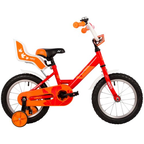 фото Детский велосипед novatrack maple 14" (2022) красный