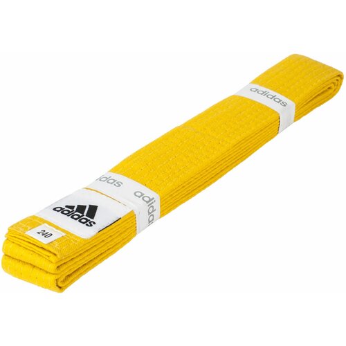 фото Пояса для единоборства: пояс для единоборства adidas club жёлтый, длина 320 см, артикул adib220-yl не определен