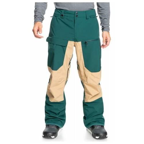 фото Сноубордические штаны quiksilver travis rice stretch, цвет зеленый, размер s