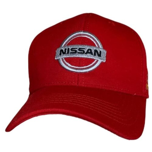 фото Бейсболка бини nissan ниссан бейсболка кепка nissan, размер 55-58, красный