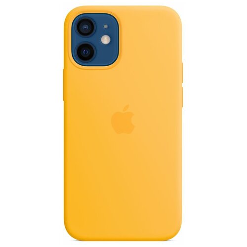 фото Чехол apple чехол apple magsafe для iphone 12 mini, cиликон, ярко- желтый