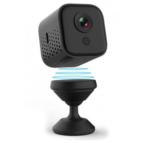 фото Беспроводная мини wi-fi ip-камера a12 ночного видения (черная) daprivet