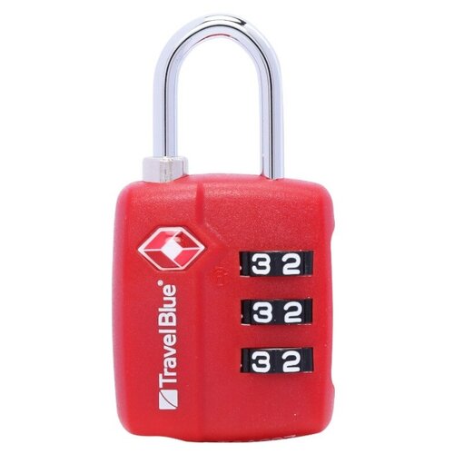 фото Кодовый навесной замок для багажа travel blue tsa combination lock red 036_red