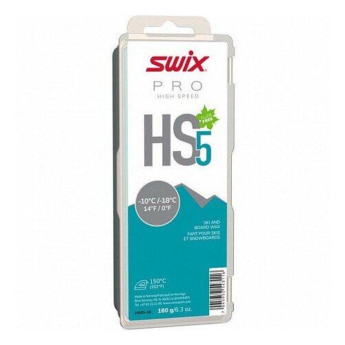 фото Парафин swix hs5 turquoise, 180 г