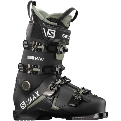 фото Горнолыжные ботинки salomon s/max 120, 9 / 27, black/oil green/silver