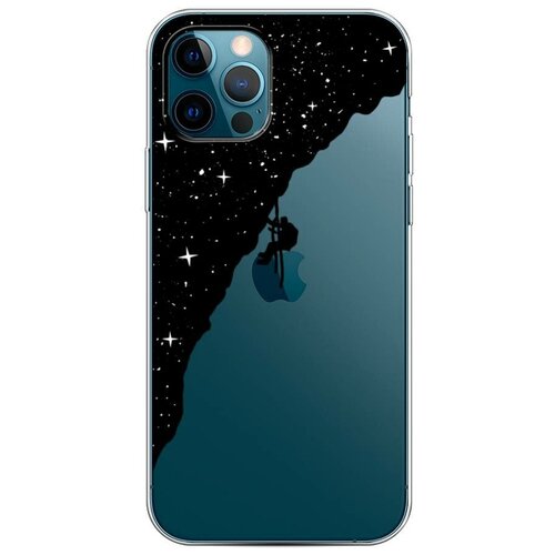 фото Силиконовый чехол "скалолаз в космосе" на apple iphone 12 pro / айфон 12 про case place