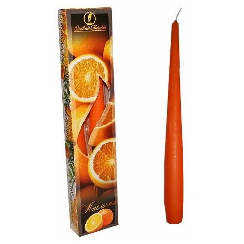 фото Набор античных ароматических свечей апельсин, 2.3х25 см (упаковка 2 шт.), омский свечной 003107-свеча