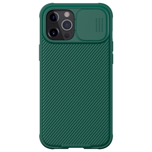 фото Чехол nillkin для iphone 12 pro max camshield pro | tpu+pc magsafe защита камеры глубокий зеленый