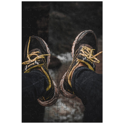 фото Магнитный пазл 27x18см."туфли, кроссовки, путешественник" на холодильник lotsprints