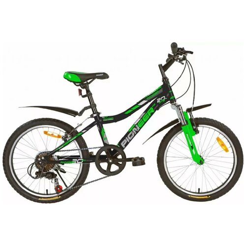 фото Велосипед pioneer ranger 20"/11" 2020-2021 black-green-silver