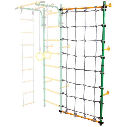 фото Стойка-сетка юный атлет для дск, "пристенная" зеленый