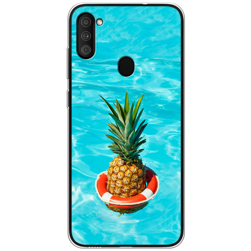 фото Силиконовый чехол ананас в бассейне на samsung galaxy a11/m11 / самсунг а11/м11 case place