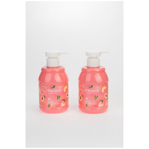 фото Гель для душа с персиком my orchard peach body wash, 2 шт. по 350 мл 9900011041287_набор без цвета 2 шт. х 350 мл frudia