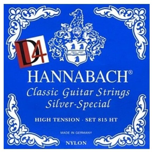 фото Струны для классической гитары hannabach 815htdurable blue silver special