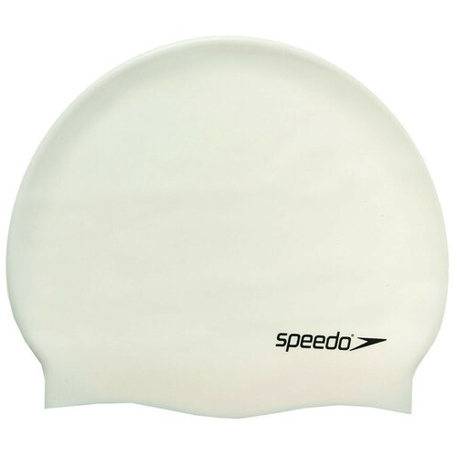 фото Шапочка для плавания "speedo plain flat silicone cap", арт.8-709910010, белый
