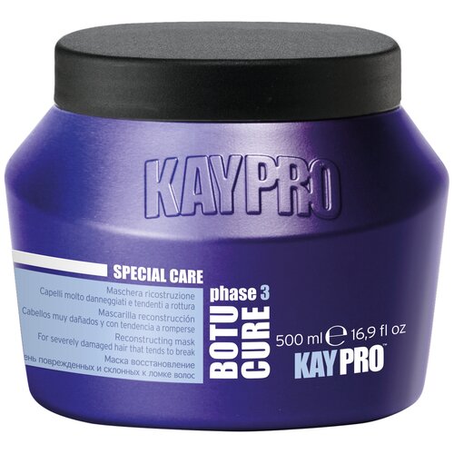 KayPro Botu-Cure Phase 3 Special Care Маска восстановление очень поврежденных и склонных к ломке волос с ботоксом, 1000 мл спрей kaypro botu cure восстанавливающий 200 мл