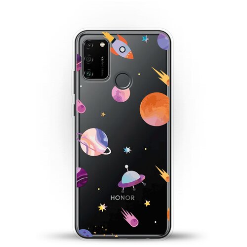 фото Силиконовый чехол узор из планет на honor 9a andy & paul