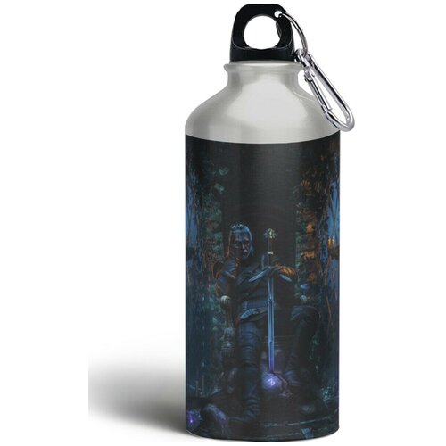 фото Бутылка спортивная/туристическая фляга игры ведьмак witcher геральт - 5725 brutbottle